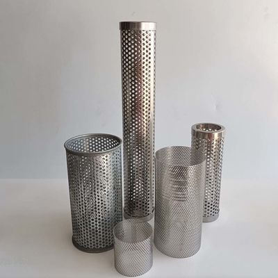Perforierter zylinderförmiger Extruder-Schirm-Mesh With Spot Welded Or-Legierungs-Grenzrand